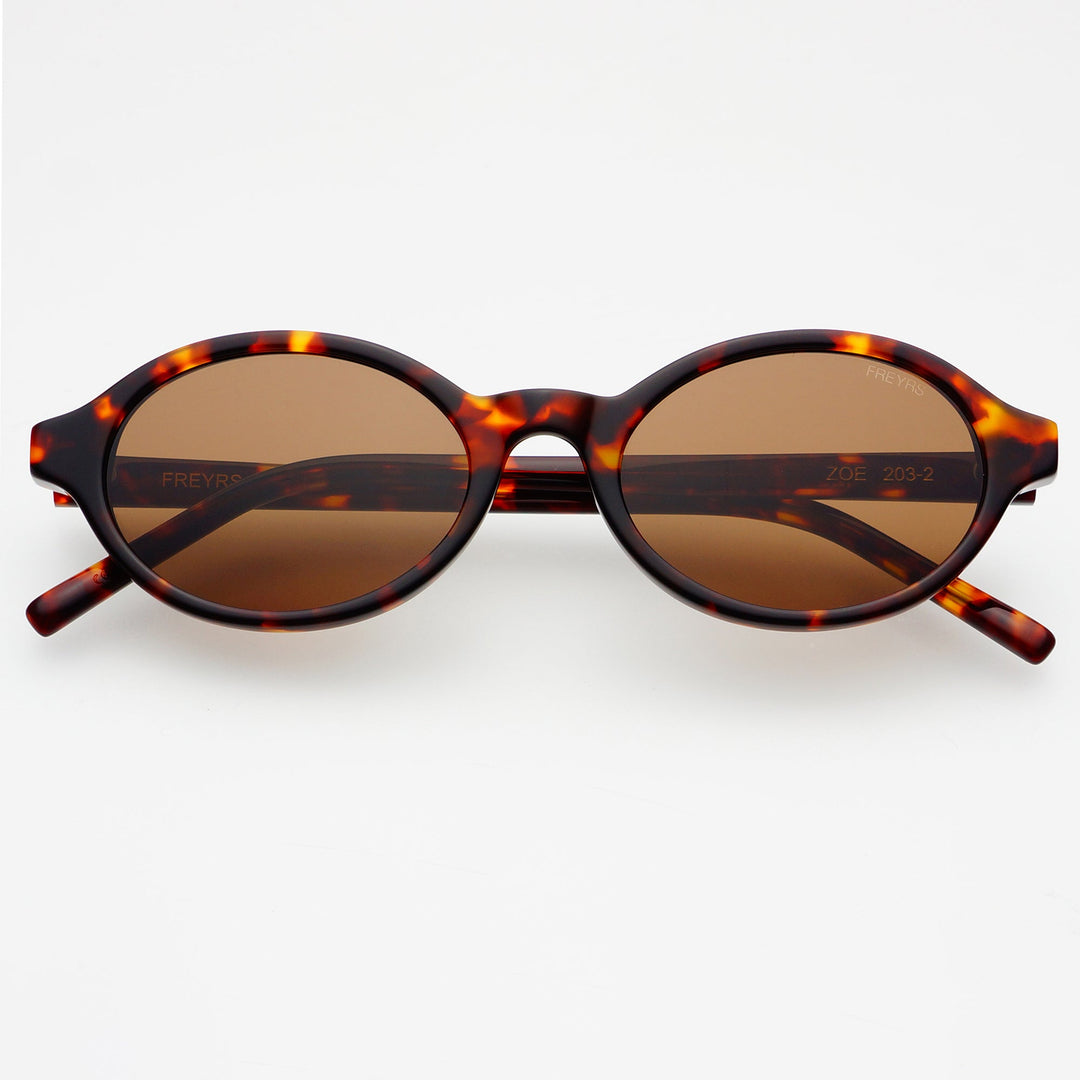 Zoe Round Sunglasses - Tortoise/Brown