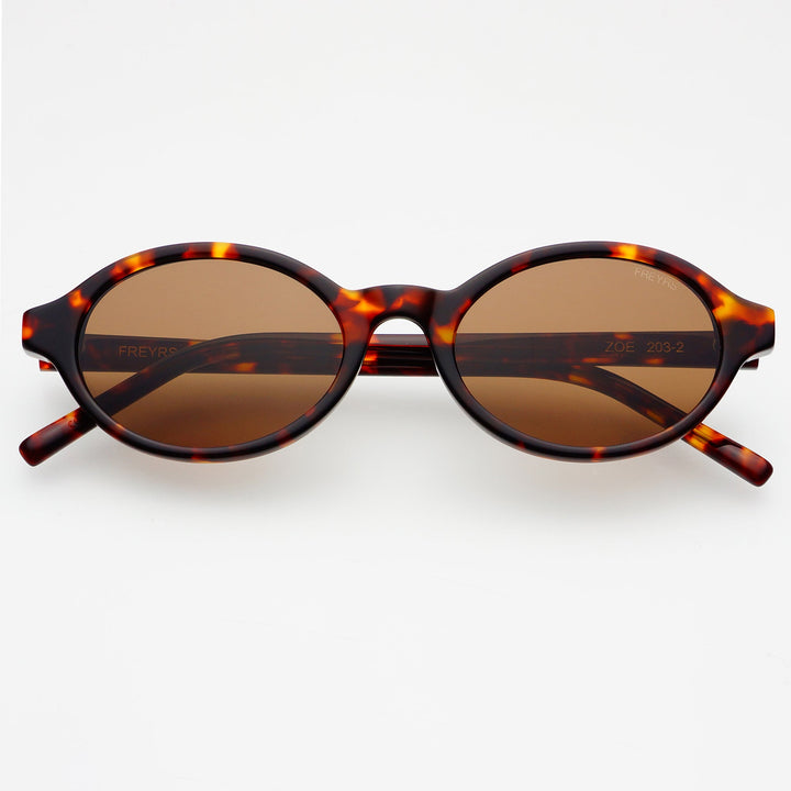 Zoe Round Sunglasses - Tortoise/Brown