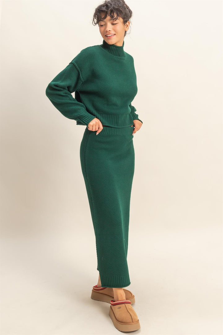 Knit Sweater Skirt Set