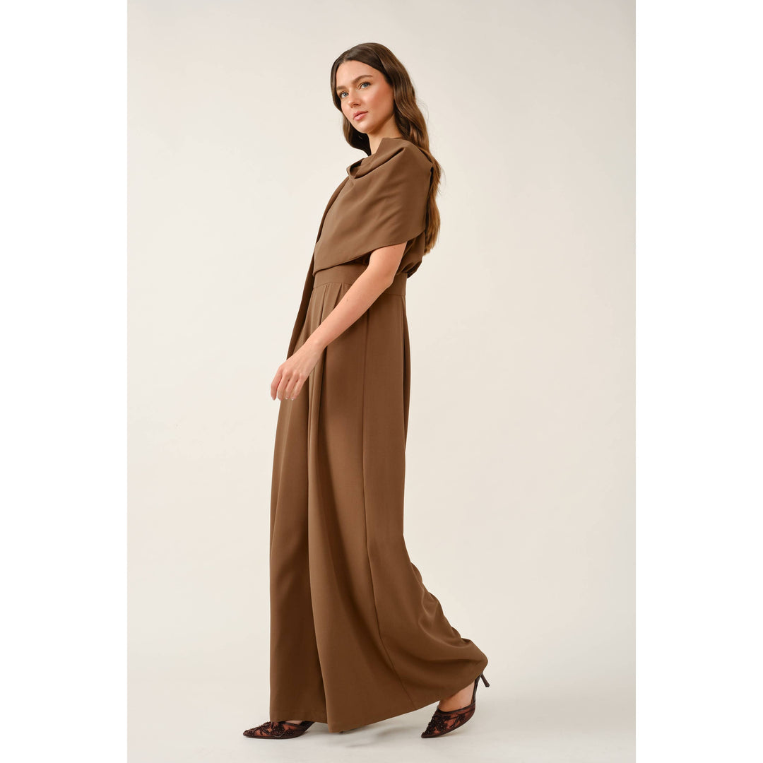 Margaux Jumpsuit in Brown - INA IRO91469