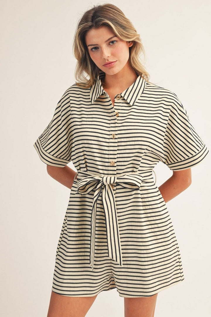 Seersucker Romper