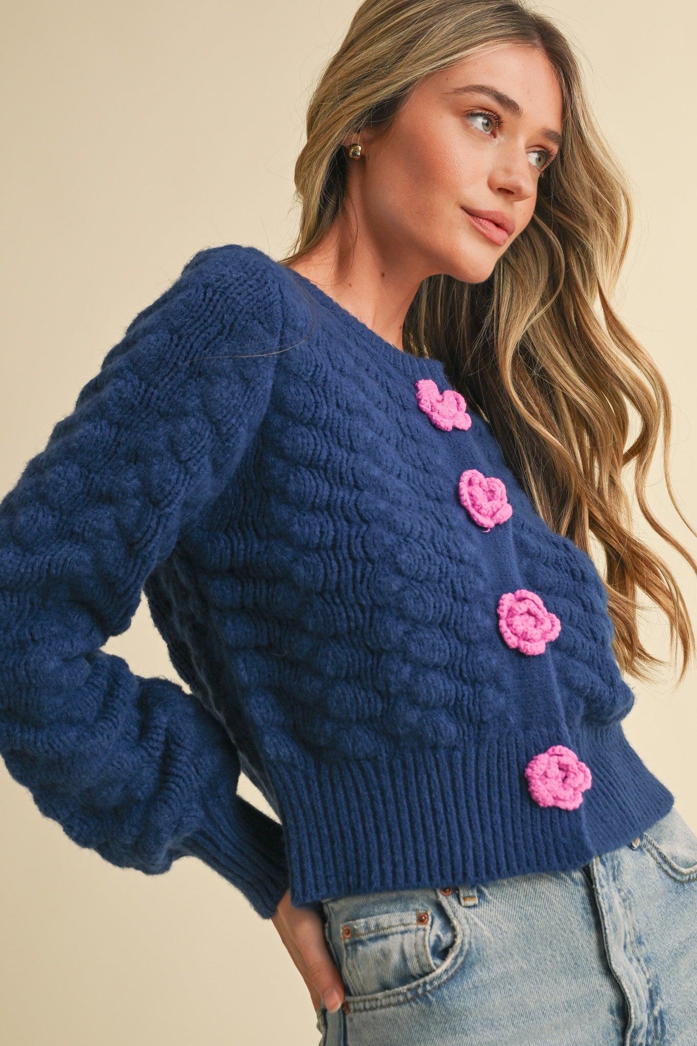 Rosette Cardigan