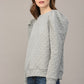 Houndstooth Embossed Elevated Sweatshirt