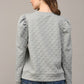 Houndstooth Embossed Elevated Sweatshirt