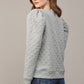 Houndstooth Embossed Elevated Sweatshirt