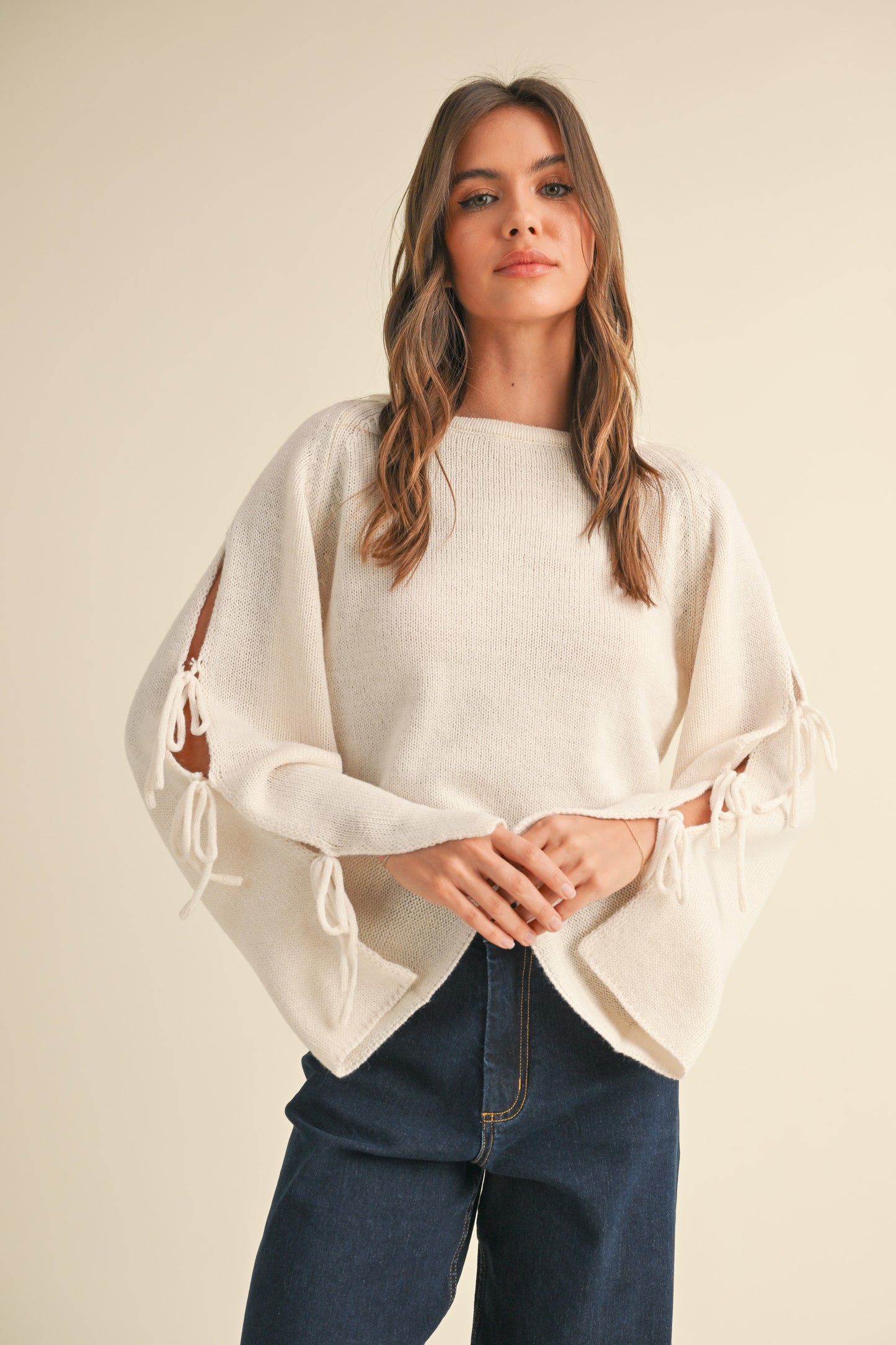 Bow Sleeve Sweater