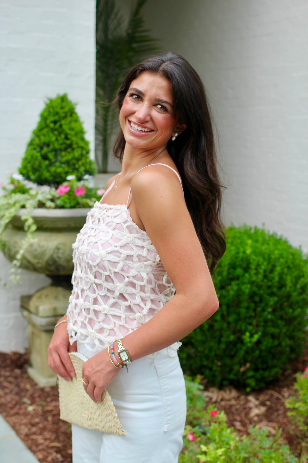 Floral Crochet Top