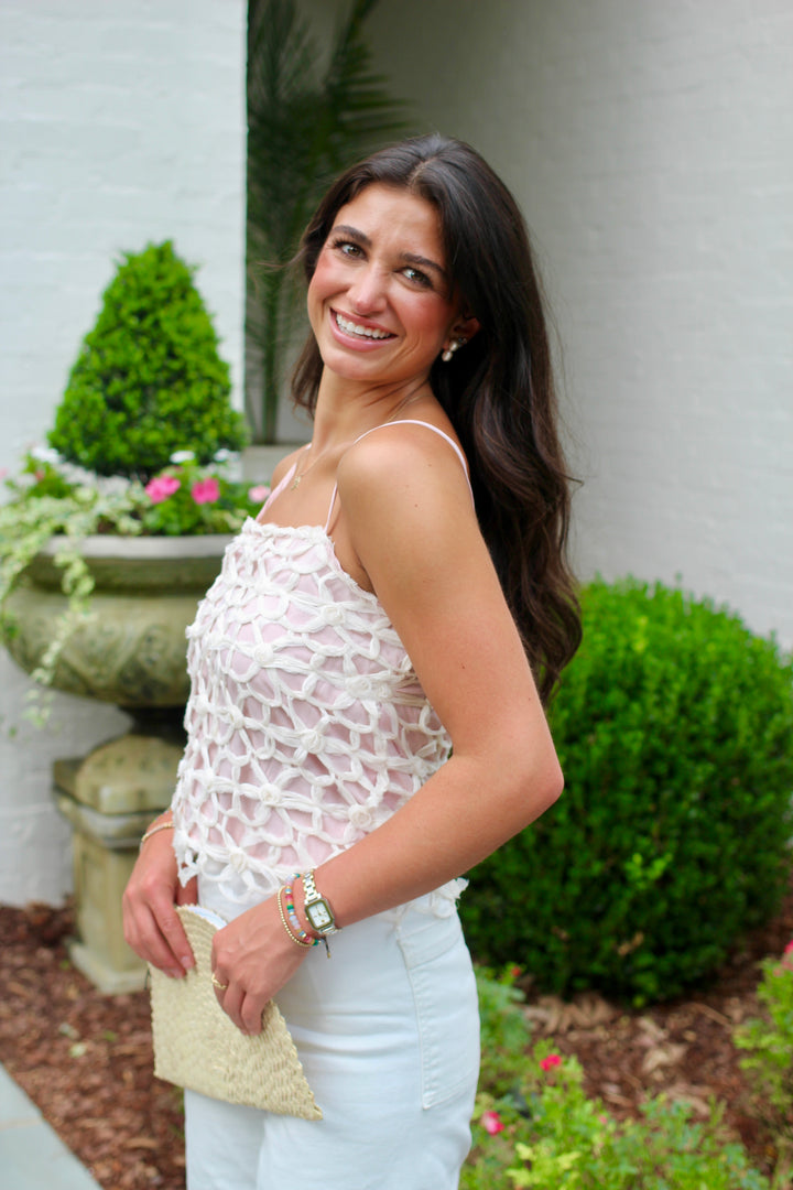 Floral Crochet Top