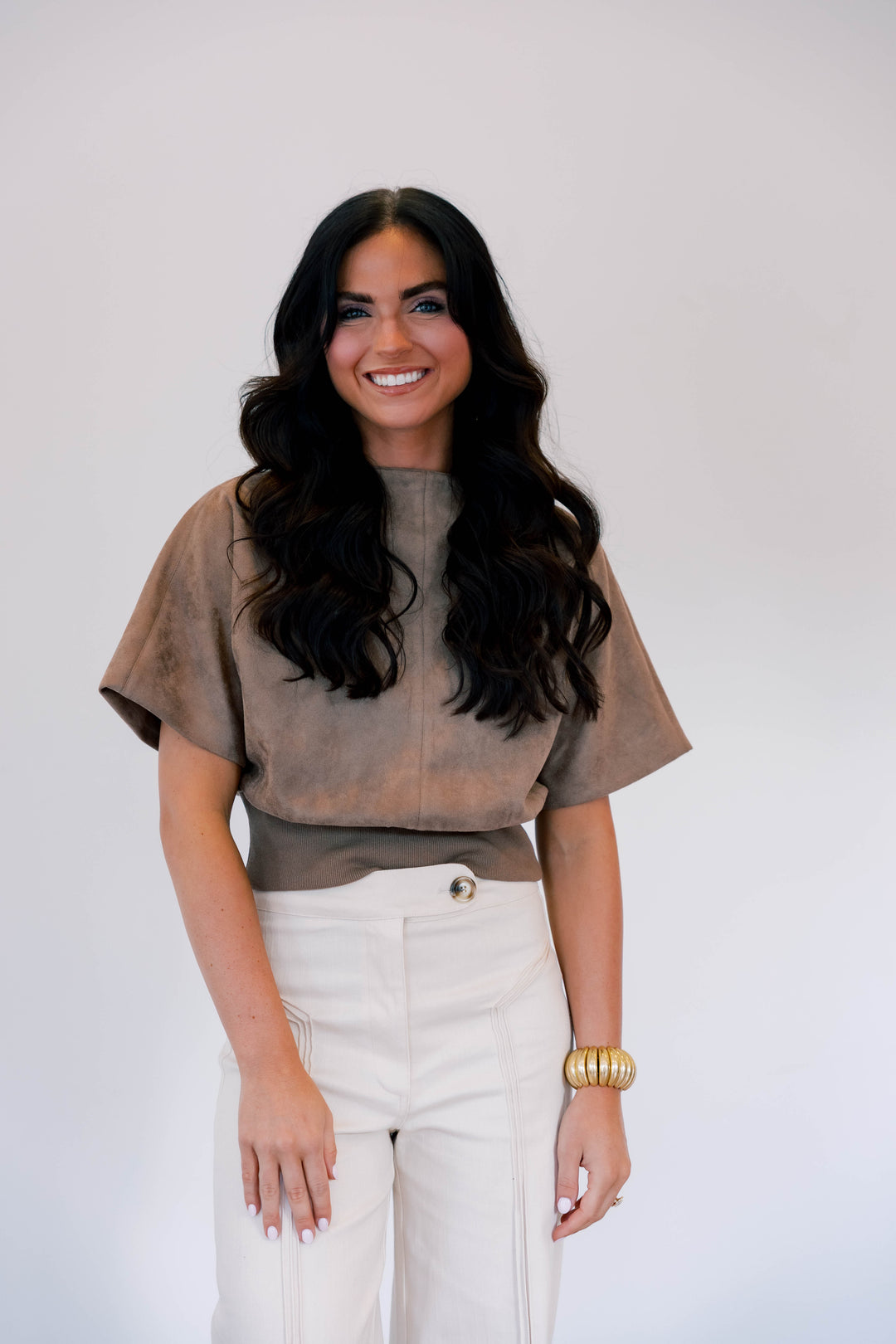 Ines Suede Top