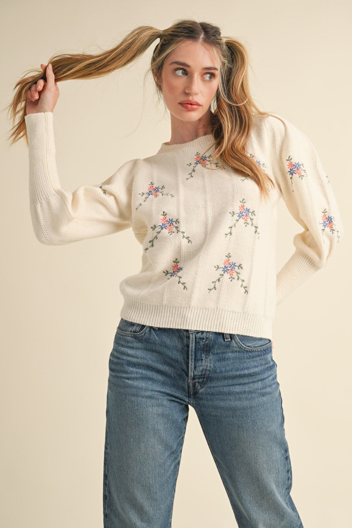 Floral Sweater