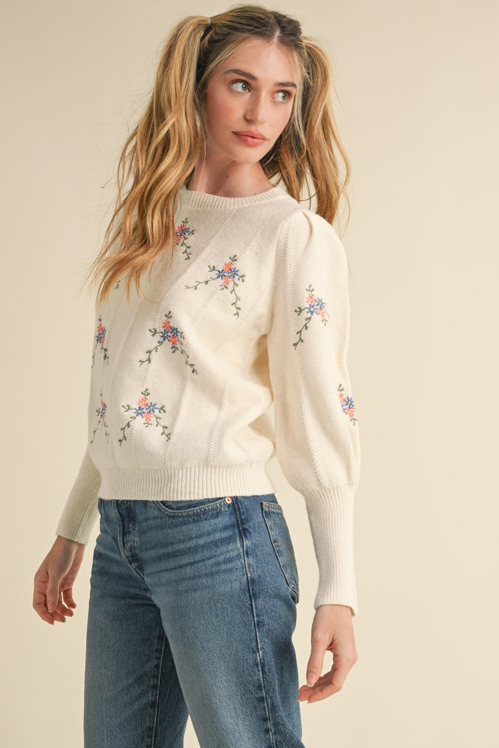 Floral Sweater