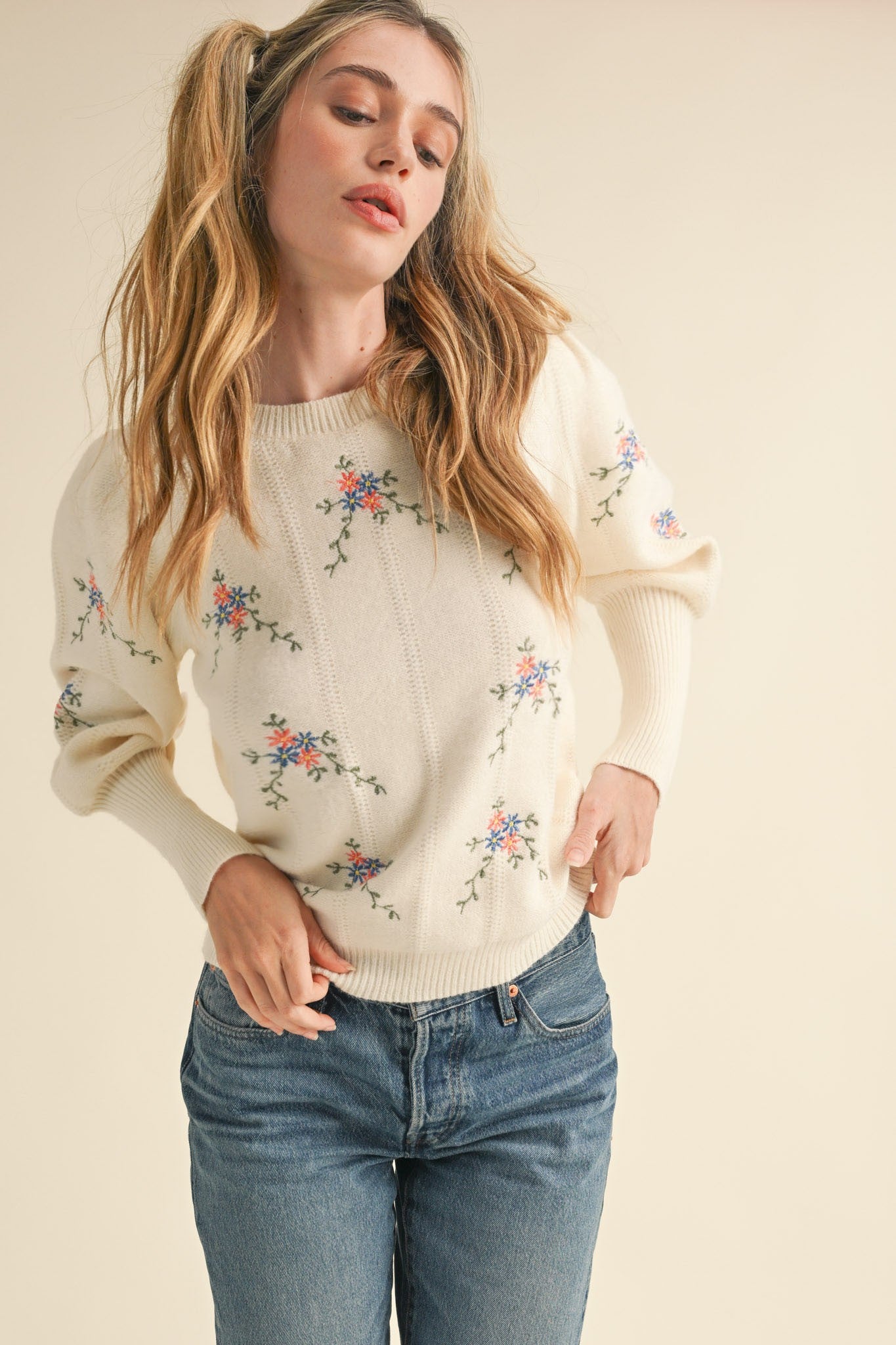 Floral Sweater