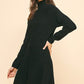 Fit & Flare Turtleneck Dress