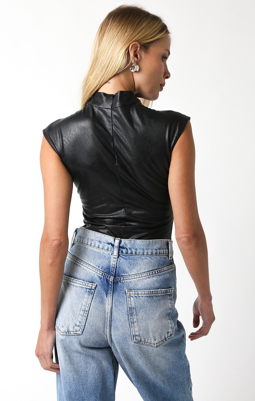 Vegan Leather Bodysuit