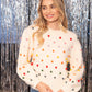 Rainbow Pom Pom Sweater