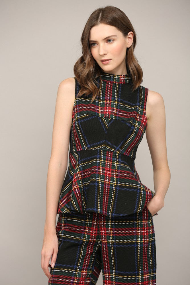 Tartan Sleeveless Top