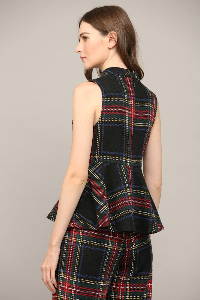 Tartan Sleeveless Top