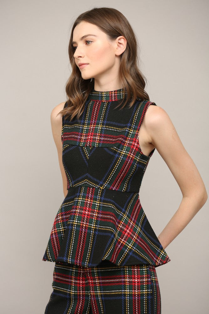 Tartan Sleeveless Top