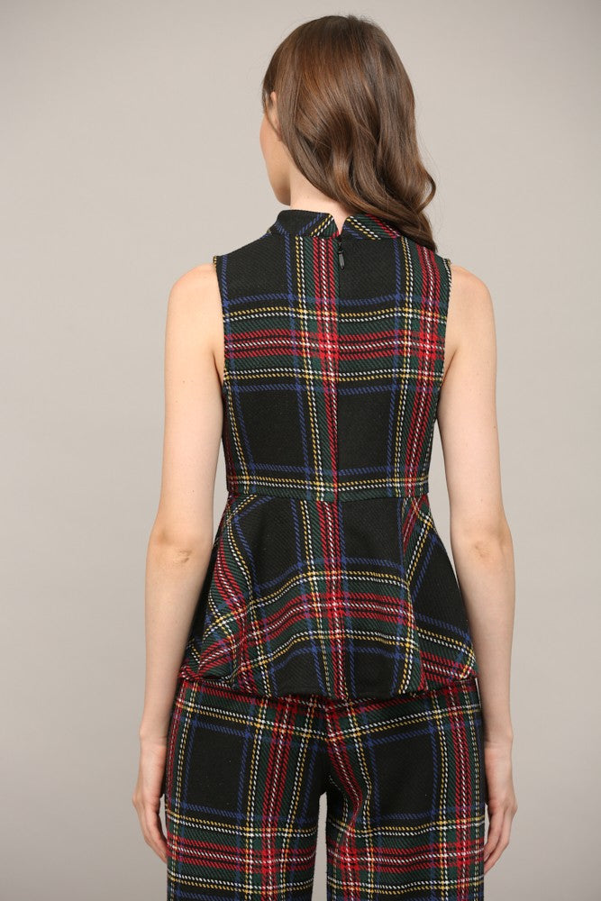 Tartan Sleeveless Top