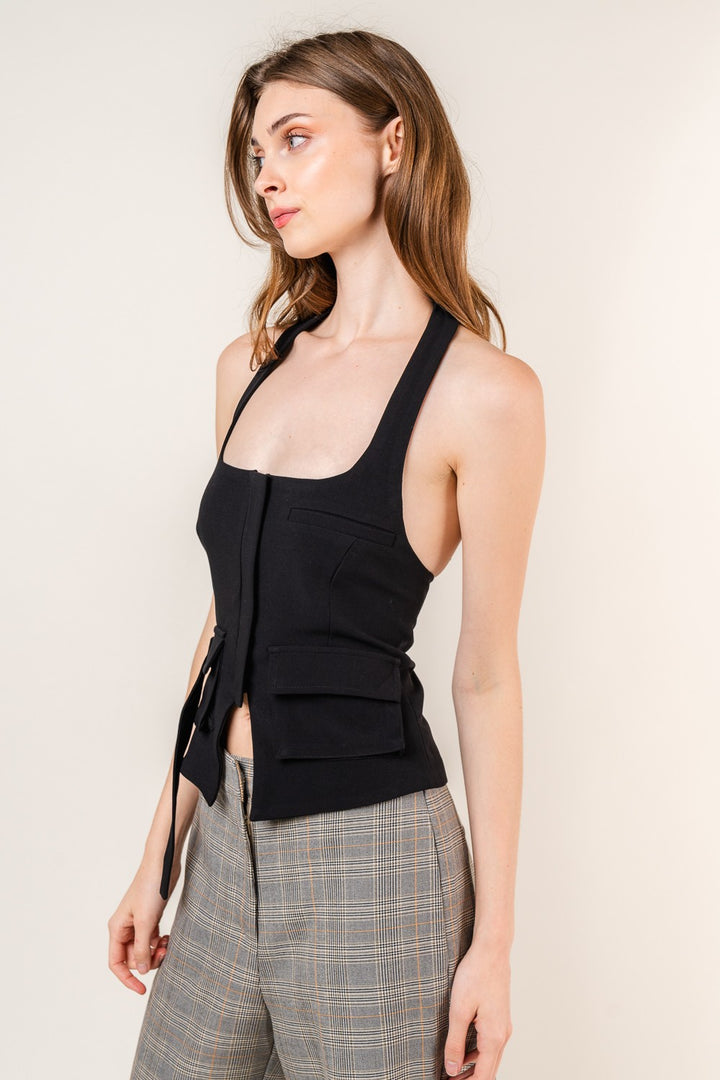 Maddox Vest Halter Top