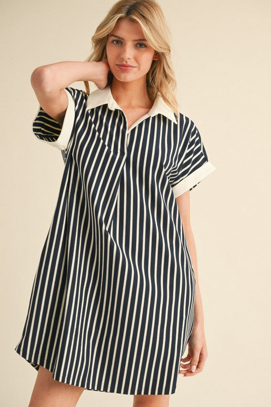 In The Navy Dress