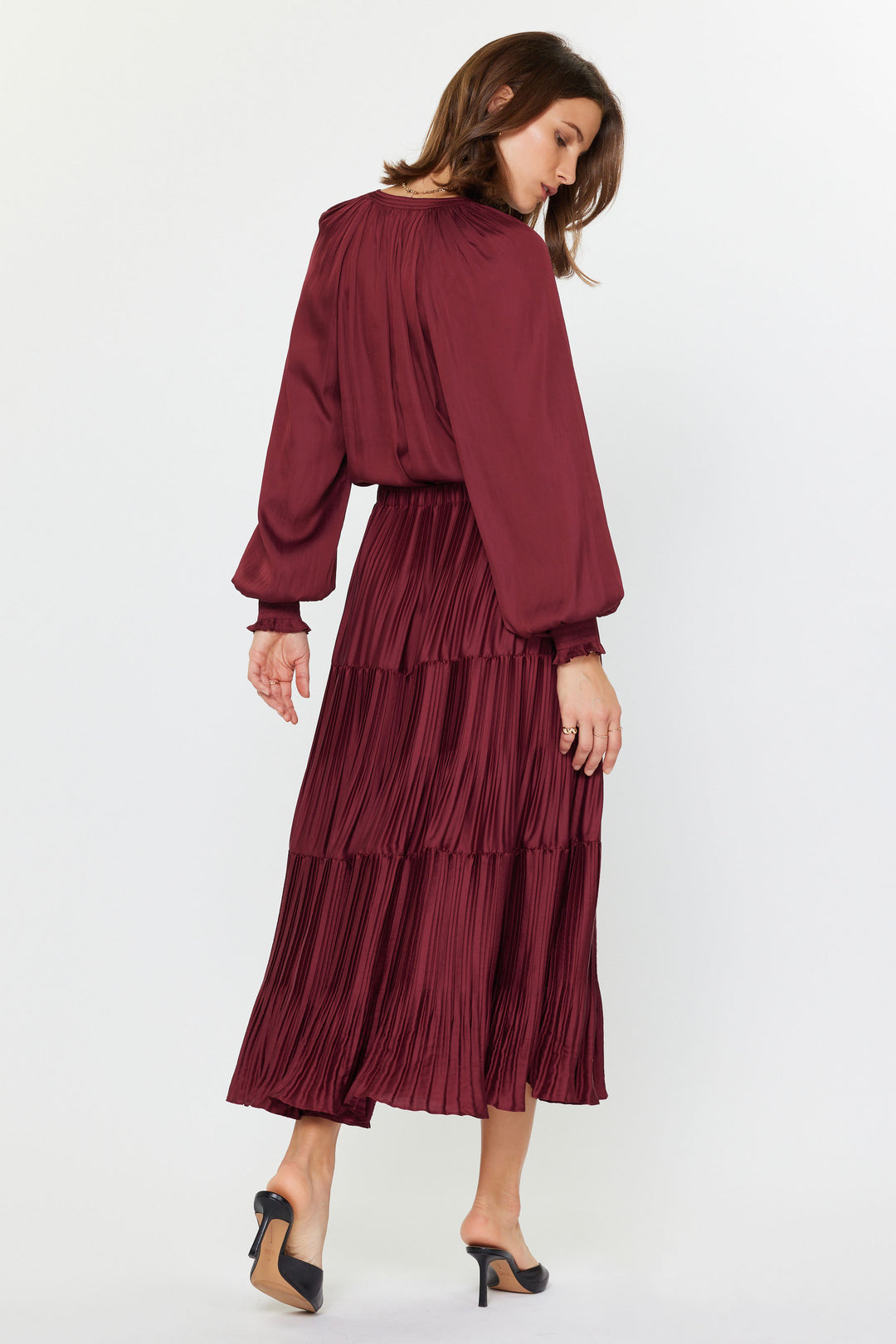 Pleated 3 Tiered Skirt