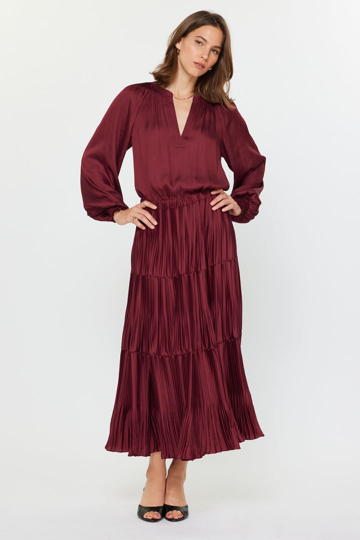 Pleated 3 Tiered Skirt