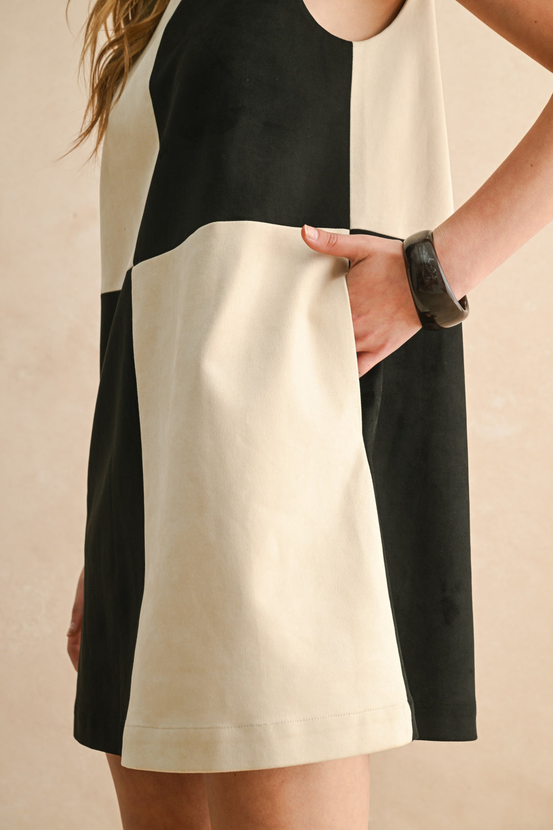 Combo Contrast Shift Dress