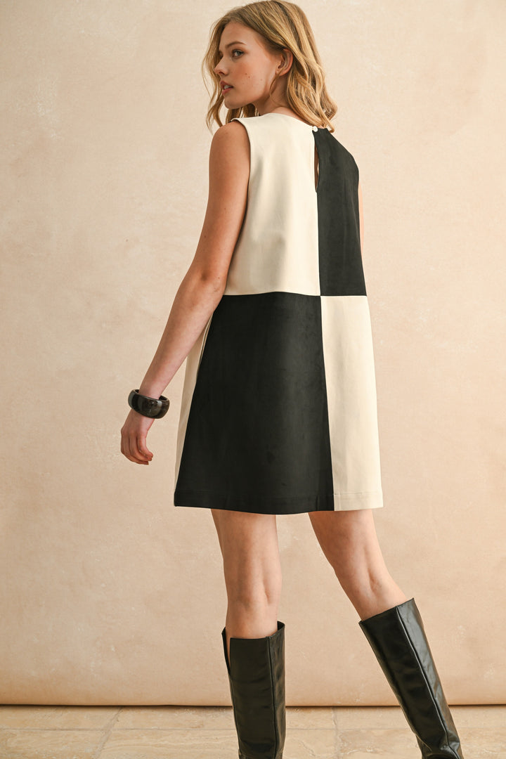Combo Contrast Shift Dress