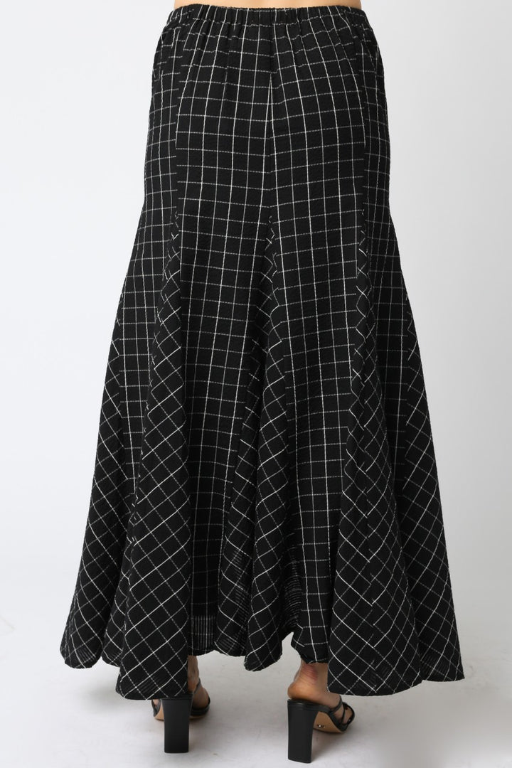 Sallie Checkered Maxi Skirt