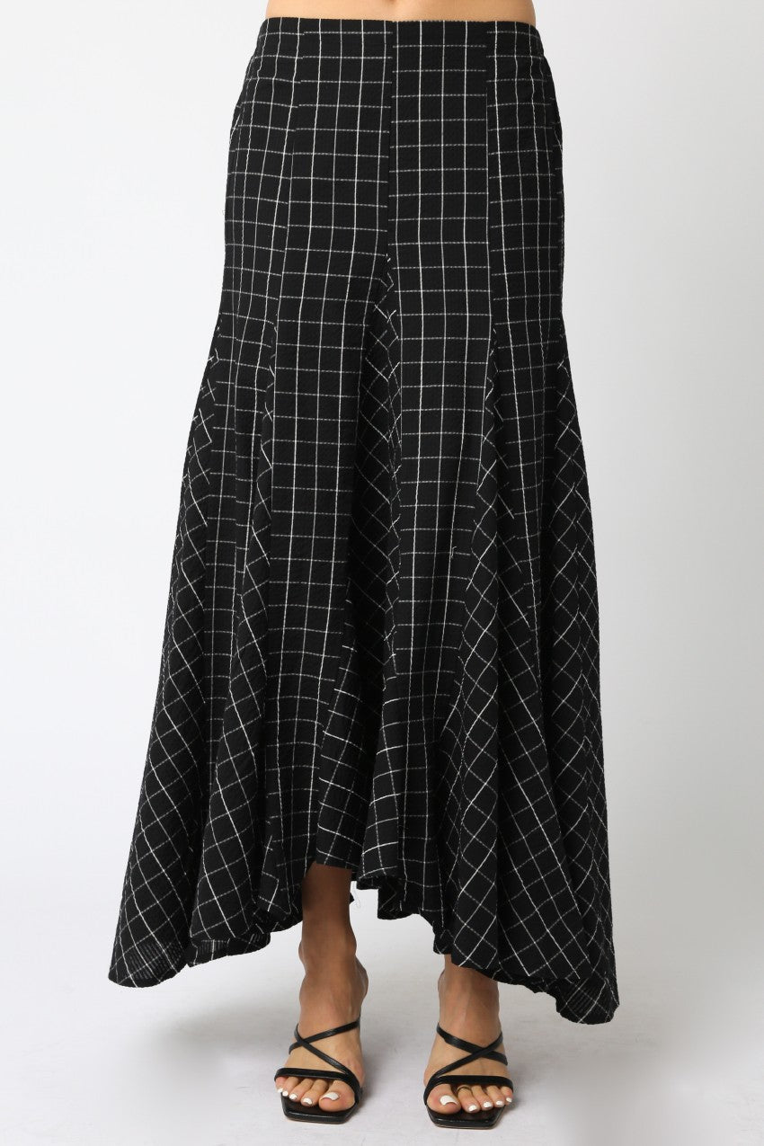 Sallie Checkered Maxi Skirt