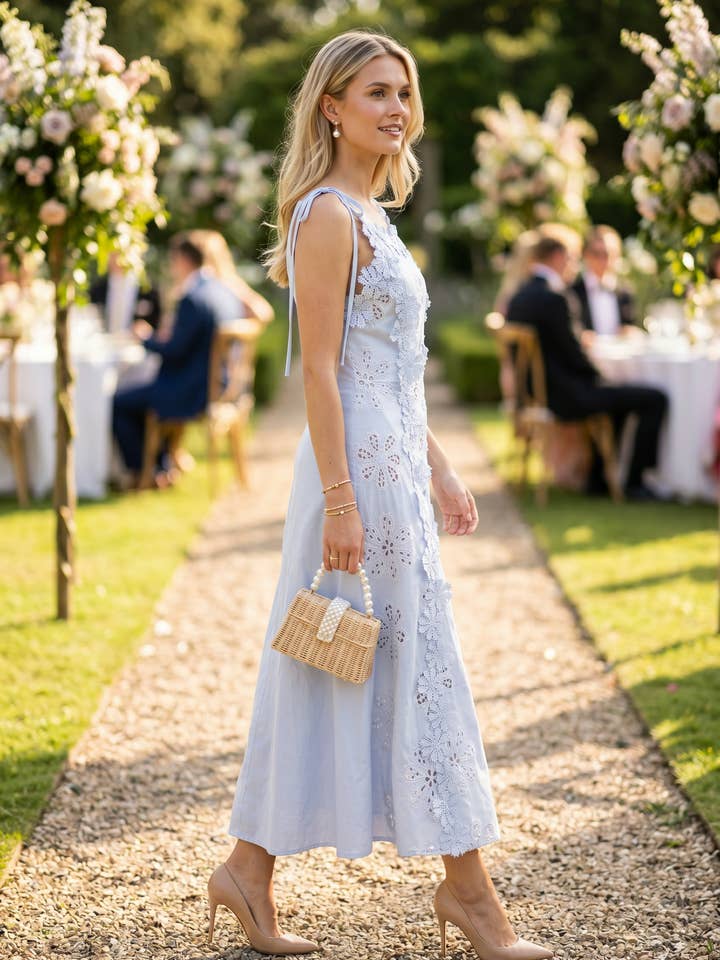 Periwinkle Garden Midi - periwinkle