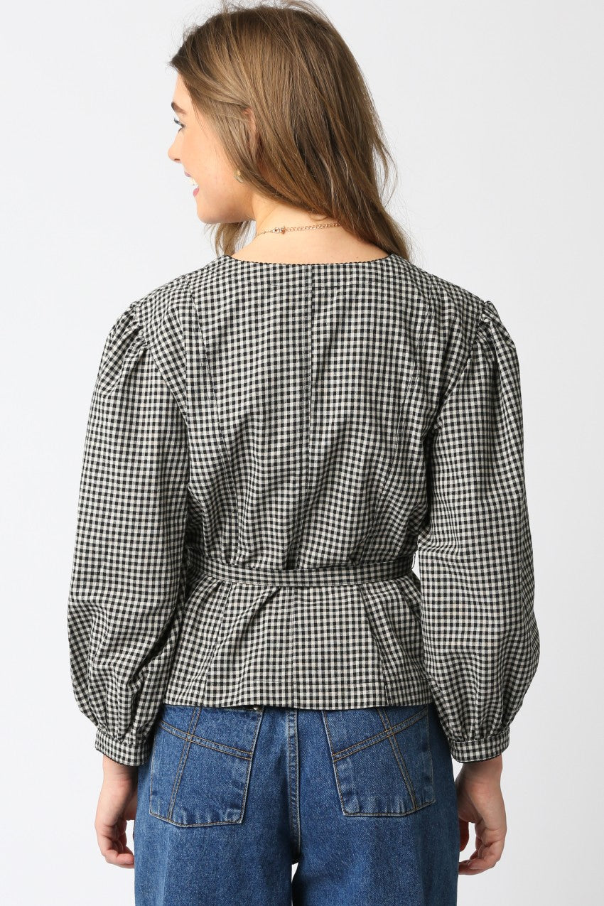 Maia Checkered Top