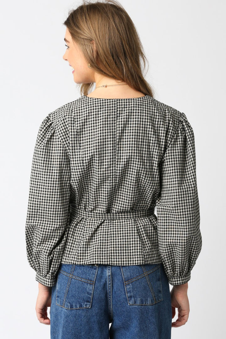 Maia Checkered Top