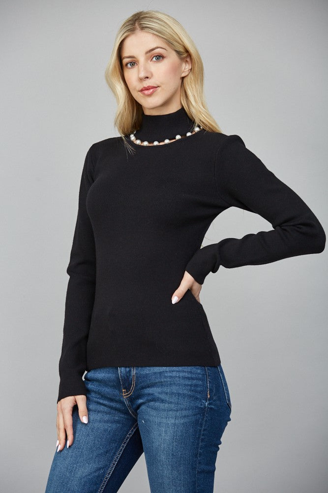 Pearly Turtleneck