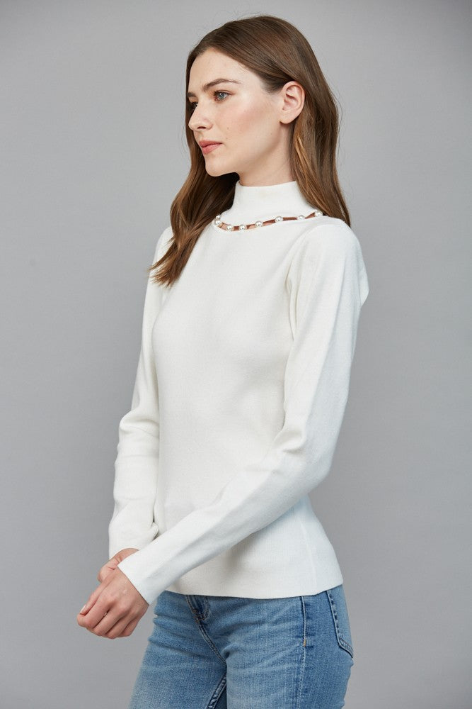 Pearly Turtleneck
