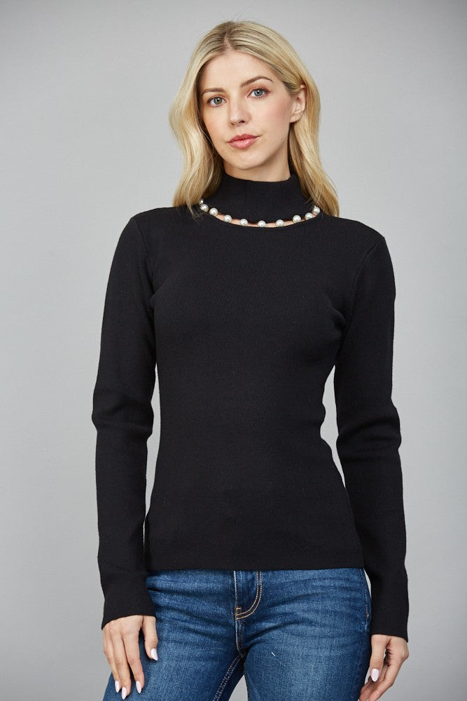 Pearly Turtleneck