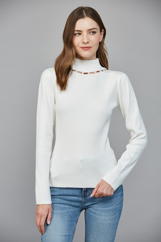 Pearly Turtleneck