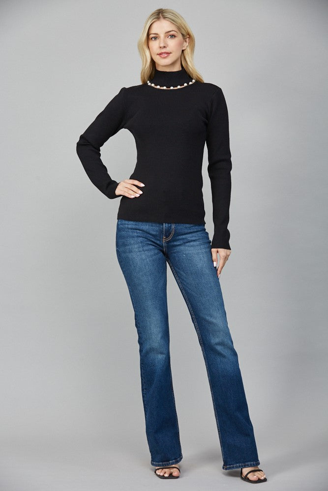 Pearly Turtleneck