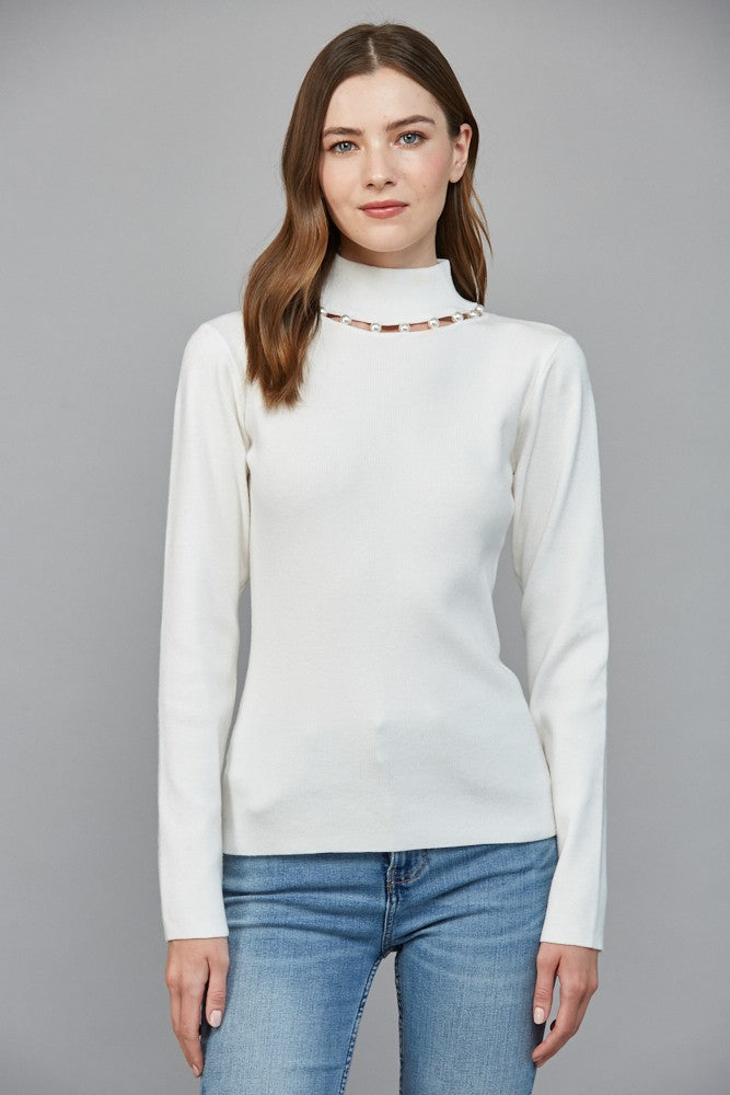 Pearly Turtleneck