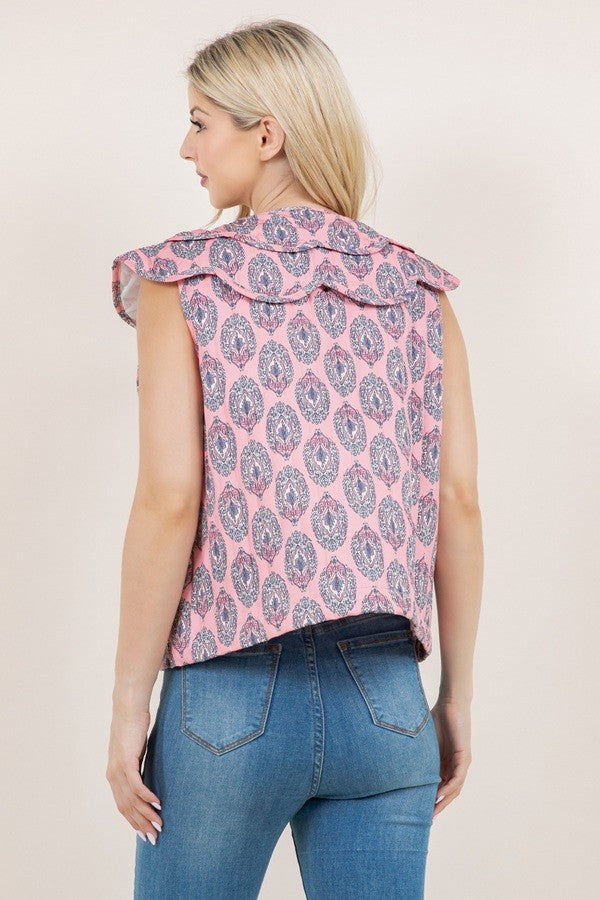 Peter Pan Scalloped Vest