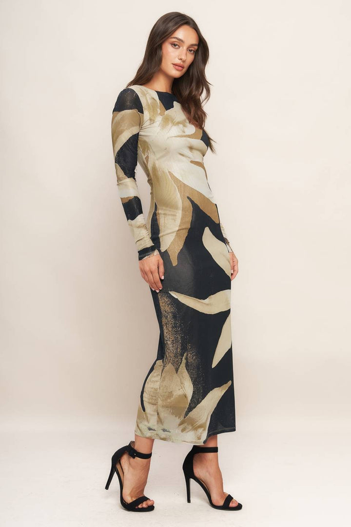 Baltic Floral Mesh Dress