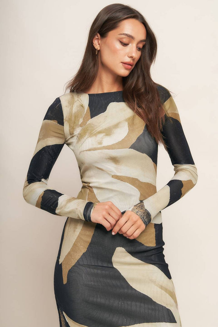 Baltic Floral Mesh Dress