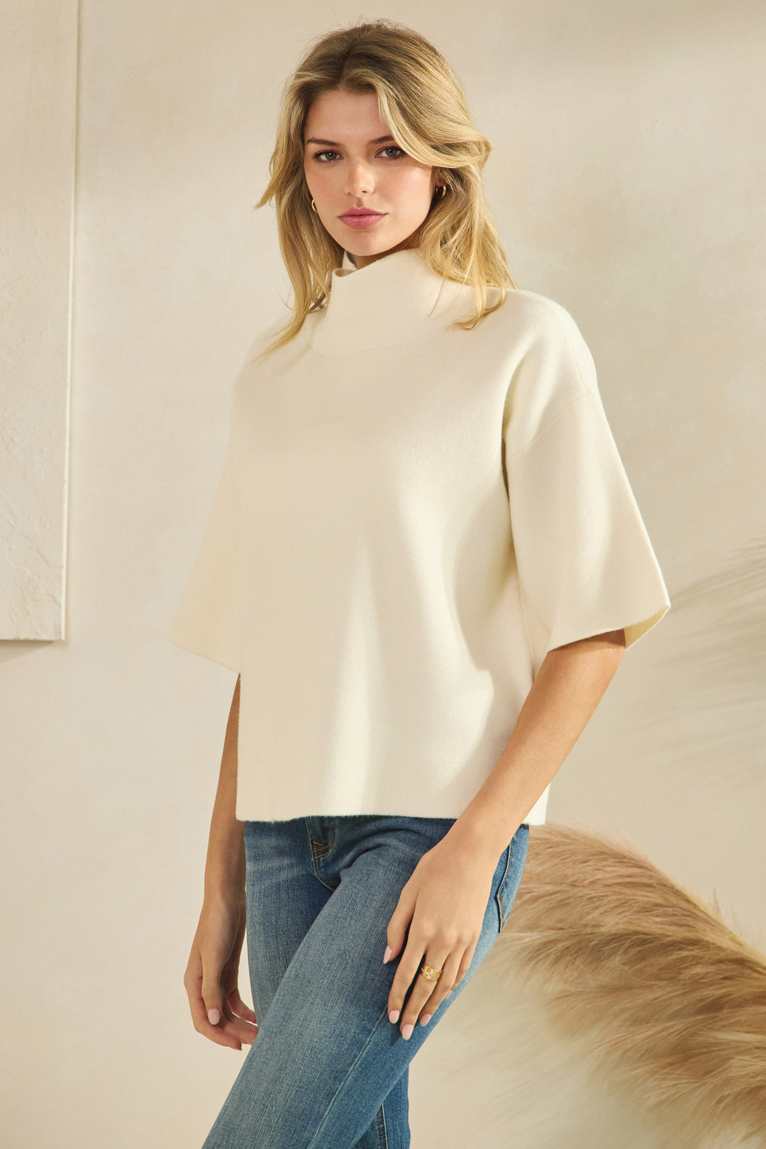 Serene Short Sleeve Sweater