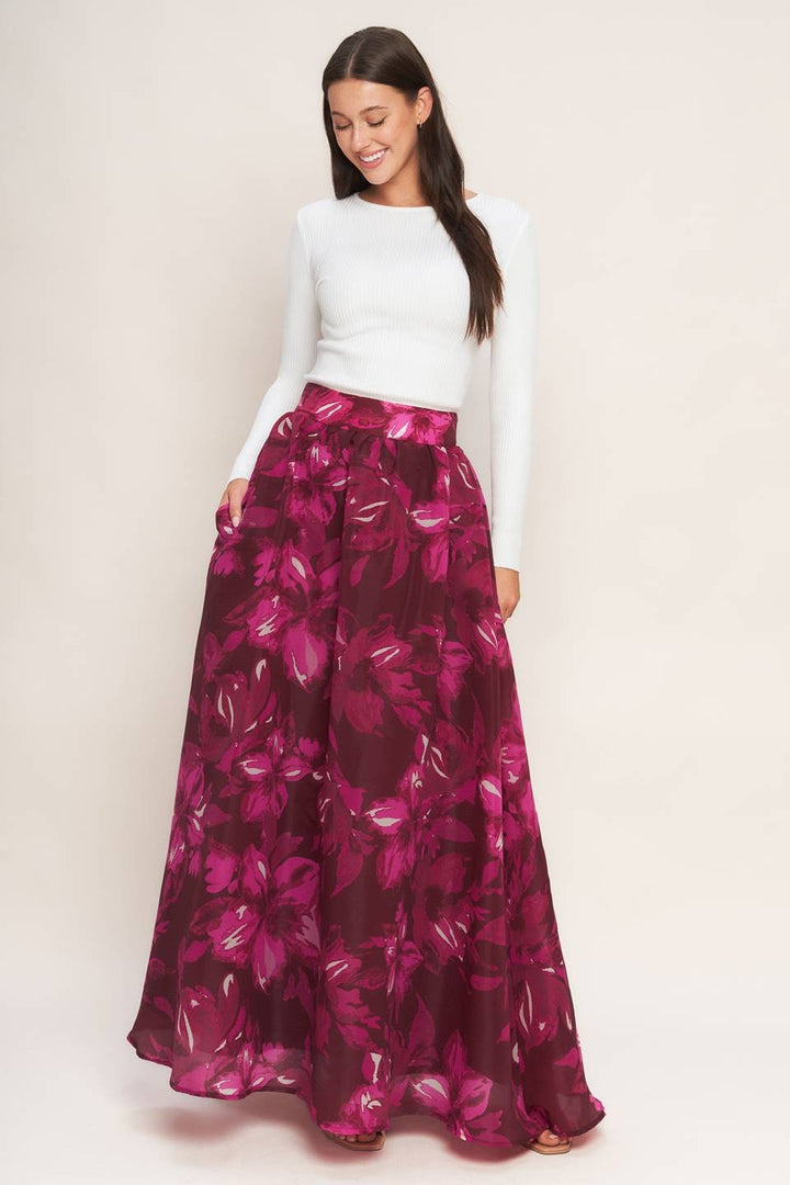 Fuchsia Fields Skirt