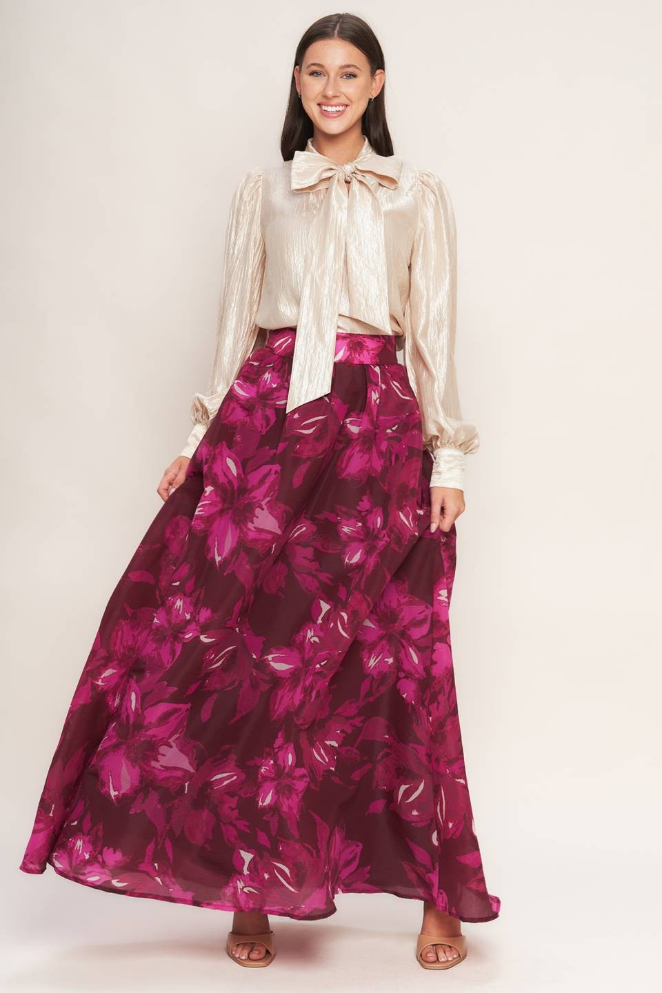 Fuchsia Fields Skirt