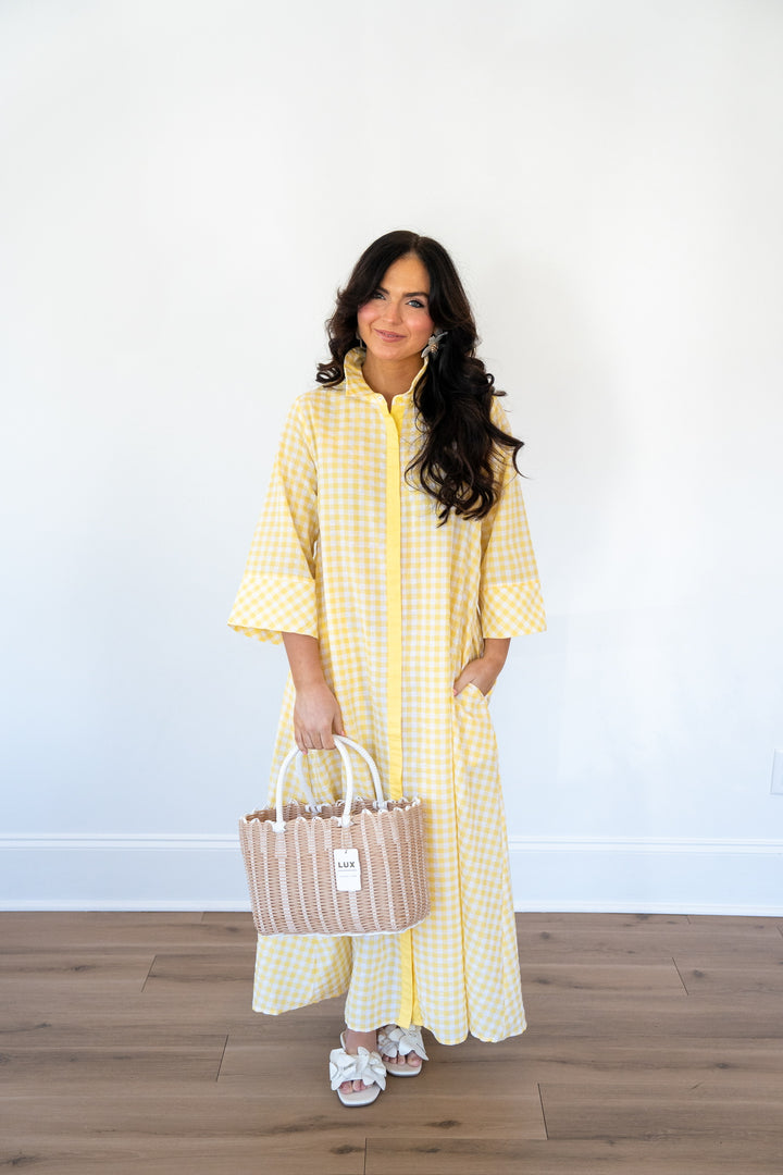 Lemon Picnic Dress