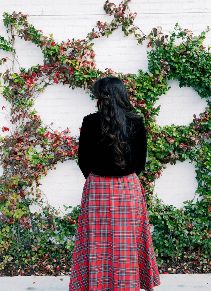 Scalloped Velvet Jacket
