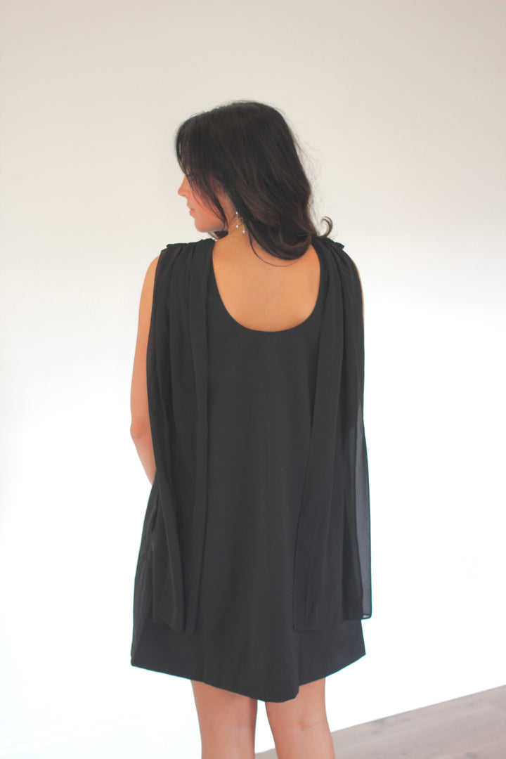 Charleston Cowl Mini Dress