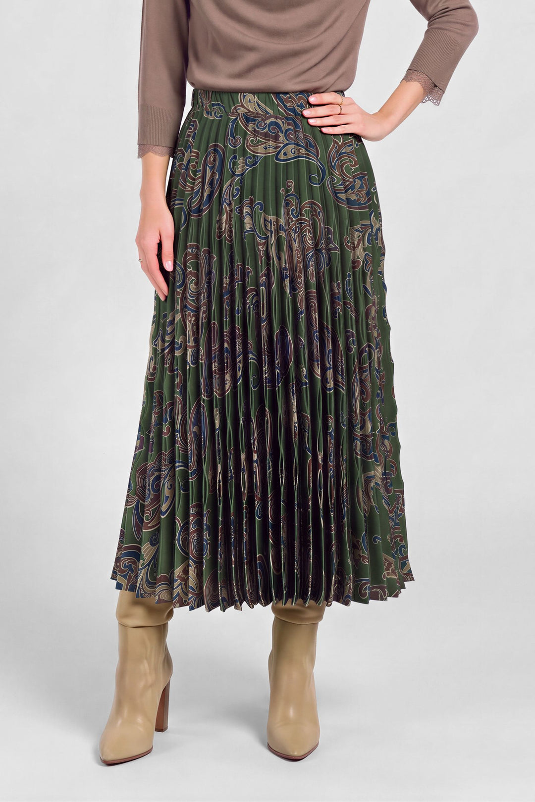 Laurel Skirt in Olive Multi